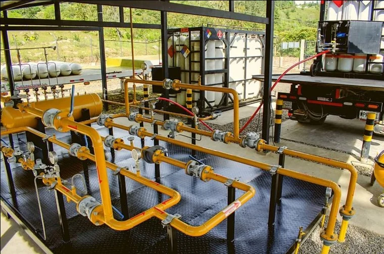 Estación de regulación y medición de gas y GLP