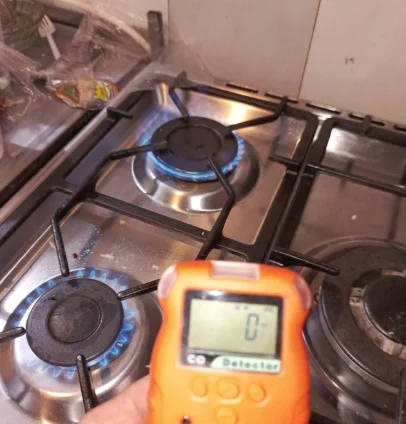 Medición de monóxido de carbono en artefactos de gas